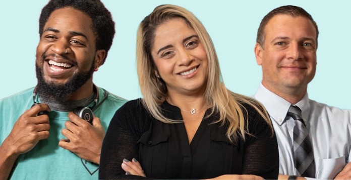 Group of three diverse PPL employees