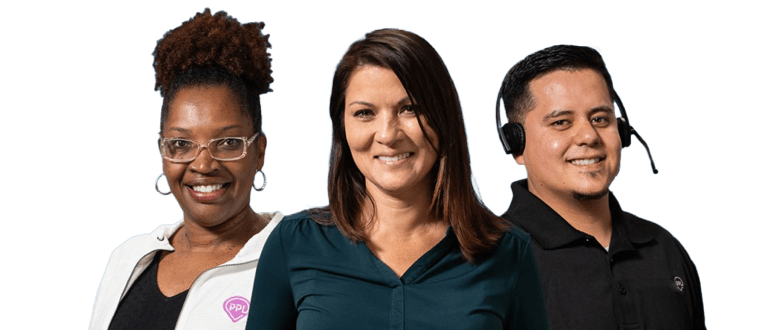 Group of three diverse PPL employees